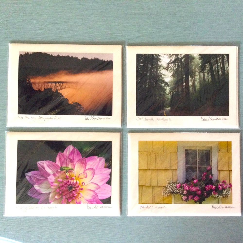 Set Of 4 Dan Karvasek Mailable Photo Cards - New In Packaging